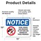 Signmission Guns Knives Weapons Banned On These Premises OSHA Notice Sign, Vinyl Decal, 14in W x 10in L, 2PK OS-2PACK-NS-D-1014-L-15758 - alternate 6